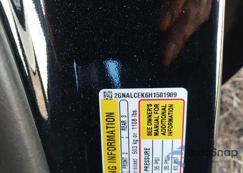 2017 Chevrolet Equinox Lt from USA, damaged, VIN 2GNALCEK6H1501909